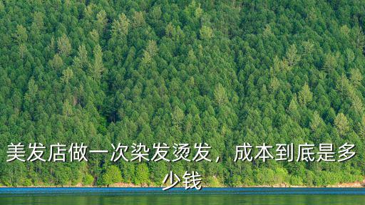 美發(fā)店做一次染發(fā)燙發(fā)，成本到底是多少錢