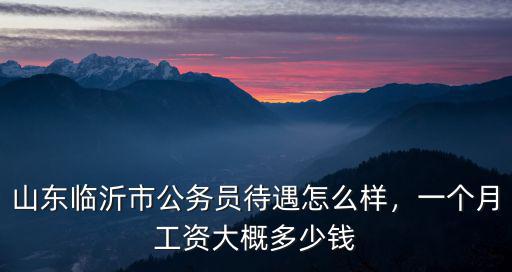 山東稅務局工資多少錢,山東臨沂市公務員待遇怎么樣