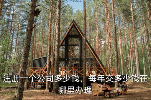 注冊一個公司多少錢，每年交多少錢在哪里辦理