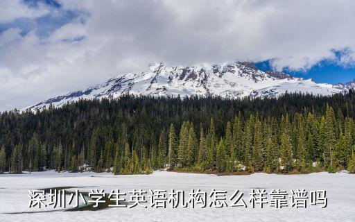 深圳小學生英語機構怎么樣靠譜嗎