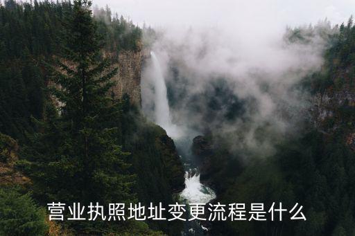 營業執照地址變更流程是什么