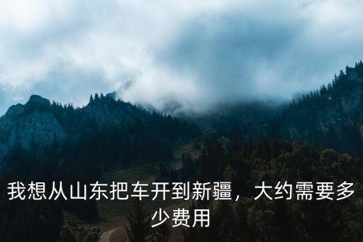 我想從山東把車開到新疆，大約需要多少費用