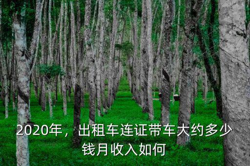 2020年，出租車連證帶車大約多少錢月收入如何