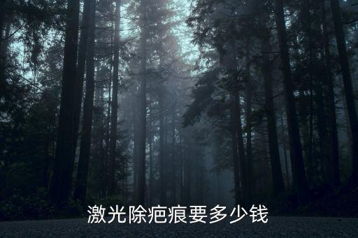激光除疤痕要多少錢