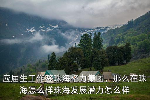 珠海格力校招待遇怎么樣,珠海發展潛力怎么樣
