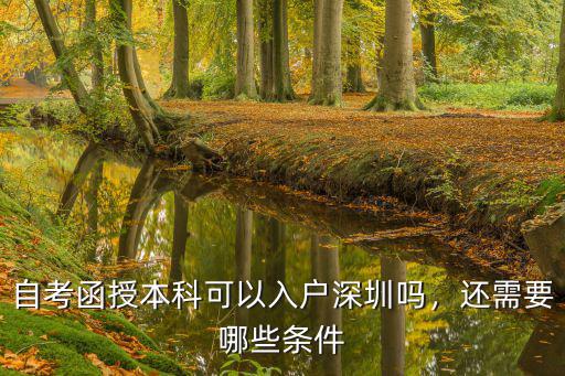 深圳成人本科入戶是多少分,自考函授本科可以入戶深圳嗎