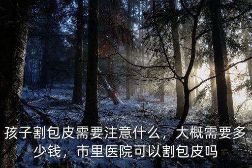 濟寧割包皮要多少錢啊,孩子割包皮需要注意什么