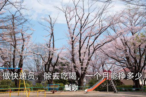 做快遞員，除去吃喝，一個月能掙多少錢