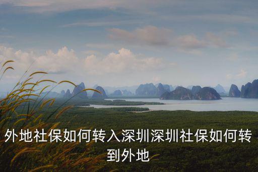 把外地社保轉(zhuǎn)到深圳怎么處理,深圳社保如何轉(zhuǎn)到外地