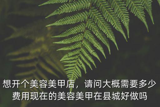 杭州美甲加盟店需要多少錢,請(qǐng)問(wèn)大概需要多少費(fèi)用