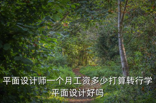 平面設計師一個月工資多少打算轉行學平面設計好嗎