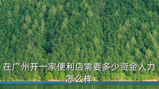 在廣州開一家便利店需要多少資金人力怎么樣