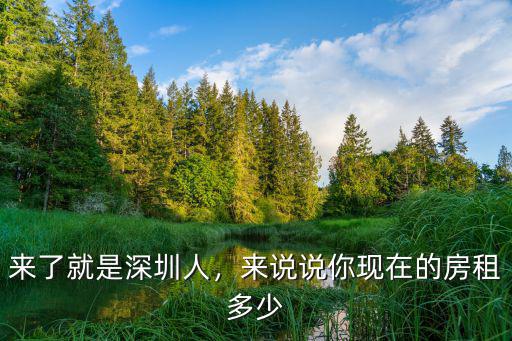 深圳沙井房租多少,深圳的房租價格大概是多少