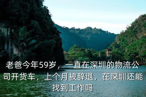 老爸今年59歲，一直在深圳的物流公司開貨車，上個月被辭退，在深圳還能找到工作嗎