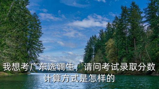 廣東選調生多少分進面試,我想考廣東選調生