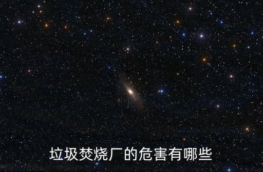 垃圾焚燒廠的危害有哪些