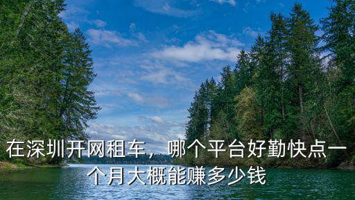 在深圳開網(wǎng)租車，哪個平臺好勤快點(diǎn)一個月大概能賺多少錢
