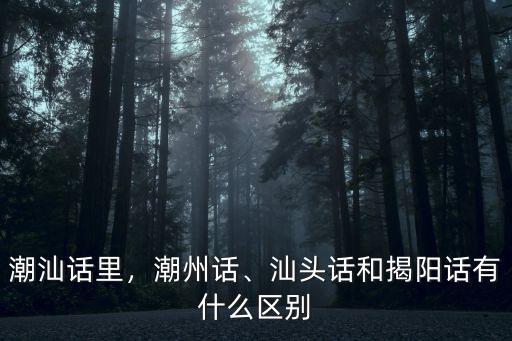 潮州話方言說(shuō)多少都聽不進(jìn)去,潮州一些小孩子不會(huì)說(shuō)潮汕話