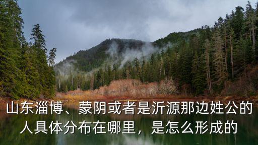 山東淄博、蒙陰或者是沂源那邊姓公的人具體分布在哪里，是怎么形成的