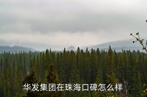 珠海華洋集團有限公司待遇怎么樣,華發(fā)集團在珠海口碑怎么樣
