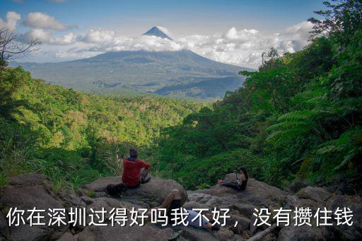 你在深圳過得好嗎我不好，沒有攢住錢