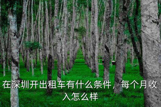 深圳火車站出租車怎么租,在深圳開出租車有什么條件
