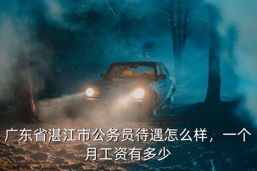 廣東省湛江市公務員待遇怎么樣，一個月工資有多少