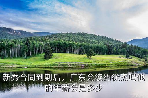 廣東徐杰現在年薪多少,廣東會續約徐杰嗎