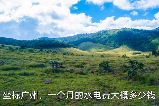 坐標(biāo)廣州，一個月的水電費(fèi)大概多少錢