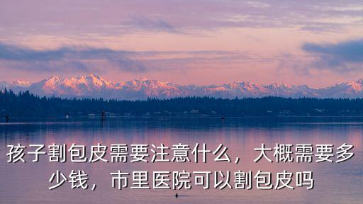 中山三院割包皮要多少錢,孩子割包皮需要注意什么