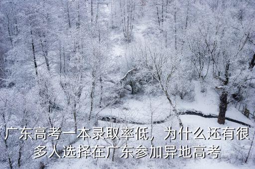 廣州高考錄取率多少,廣東高考一本錄取率低