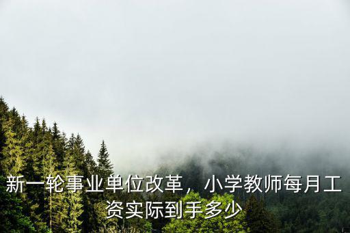 云浮新興縣實驗小學教師工資多少,小學教師的工資是多少