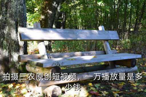 拍攝三農(nóng)原創(chuàng)短視頻，一萬(wàn)播放量是多少錢(qián)