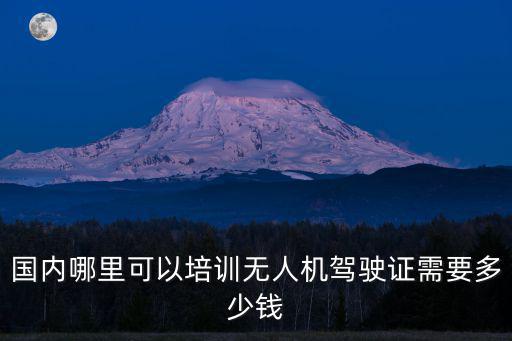 國內哪里可以培訓無人機駕駛證需要多少錢