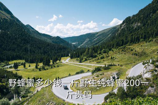 湛江野蜂蜜多少一斤,野蜂蜜多少錢一斤