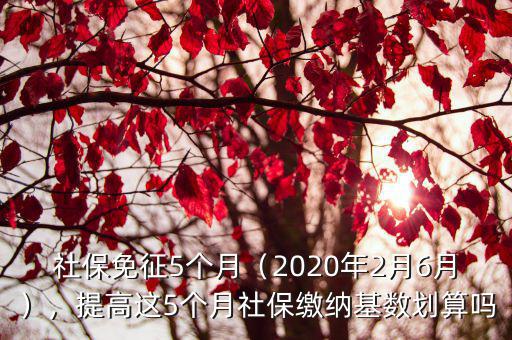 2020廣州2月的社保是多少,社保免征5個(gè)月