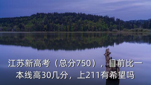 江蘇新高考（總分750），目前比一本線高30幾分，上211有希望嗎