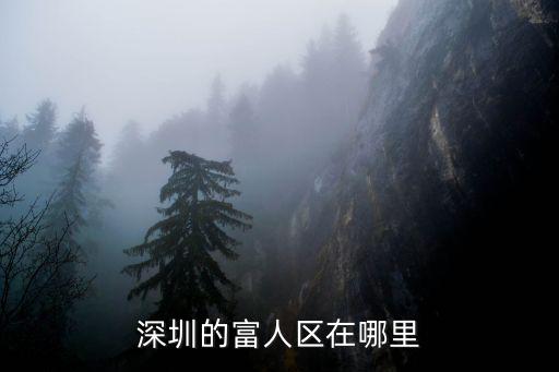 深圳的富人區在哪里
