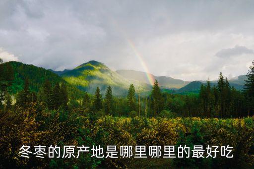 無錫鮮力達的冬棗多少一斤,冬棗的原產(chǎn)地是哪里