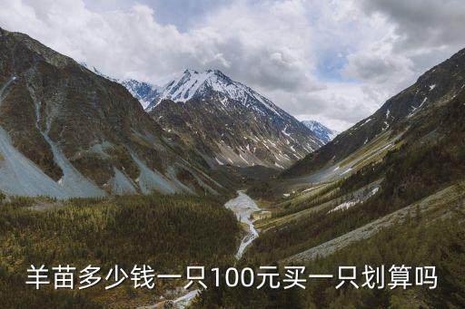 羊苗多少錢一只100元買一只劃算嗎