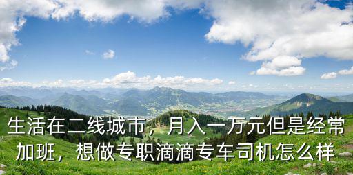 在茂名市做滴滴打車怎么樣,生活在二線城市