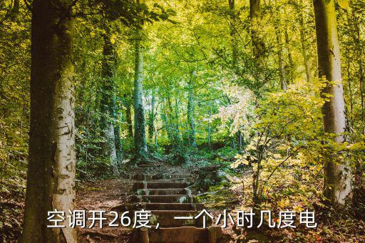 空調開26度，一個小時幾度電