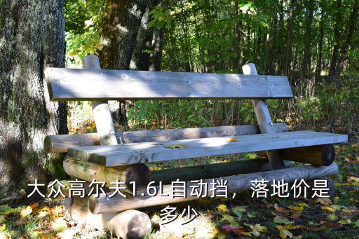 大眾高爾夫1.6L自動擋，落地價是多少