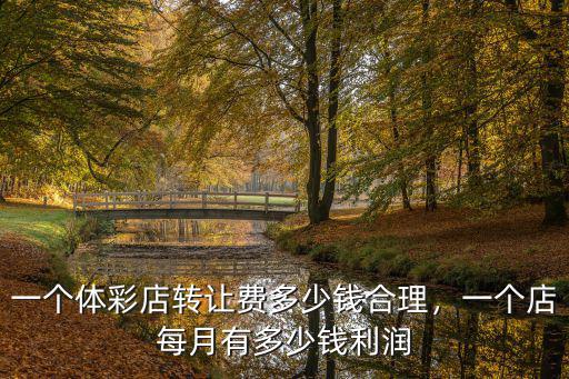 一個體彩店轉(zhuǎn)讓費多少錢合理，一個店每月有多少錢利潤