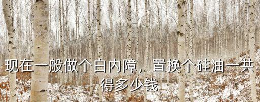 白內障手術費多少錢南通,置換個硅油一共得多少錢