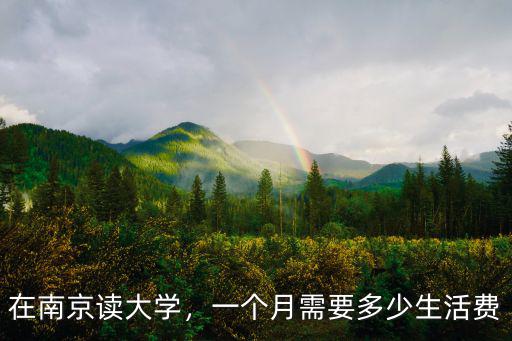 南京話費多少錢一個月,一個月需要多少生活費
