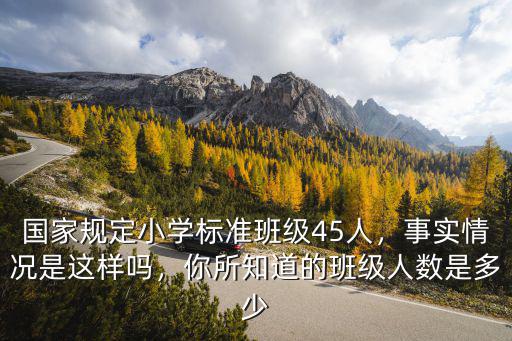 濮陽縣小學(xué)國家規(guī)定一個班多少人,國家規(guī)定小學(xué)標準班級45人