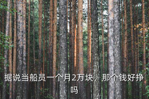 南京船上工作多少錢一個月?,船上廚師一個月能拿多少錢