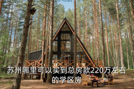 蘇州哪里可以買到總房款220萬左右的學(xué)區(qū)房