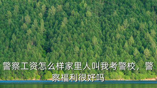 警察工資怎么樣家里人叫我考警校，警察福利很好嗎